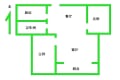 滨湖国际 2室2厅 东南