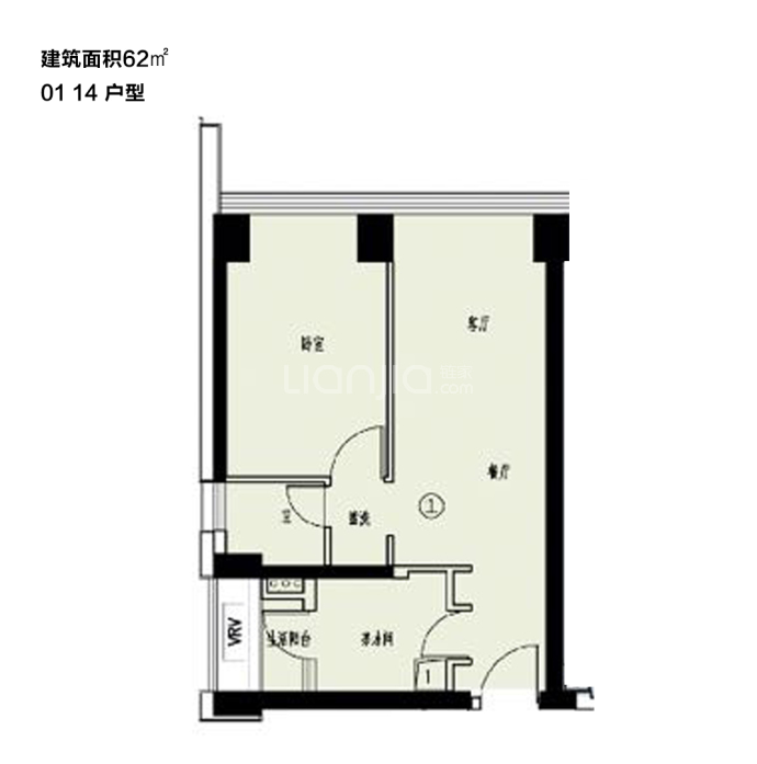 莱蒙水榭云上家园--建面 62m²