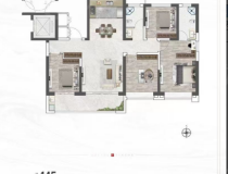 城投煦境天合4室2厅2卫户型图