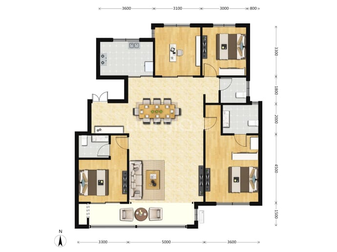 玉庭华府--建面 148.5m²