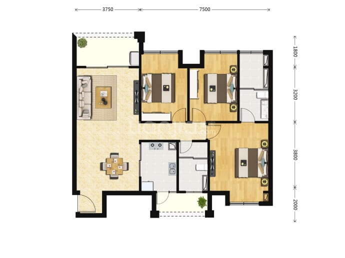 米高佳苑--建面 102m²