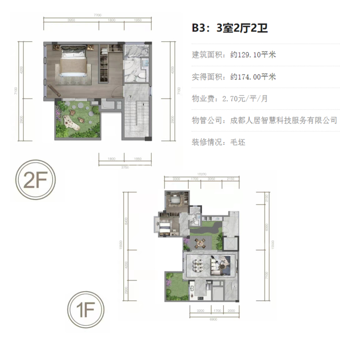 青城未来院子--建面 129.1m²
