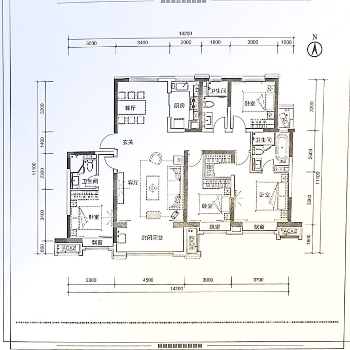 太原天润--建面 170m²