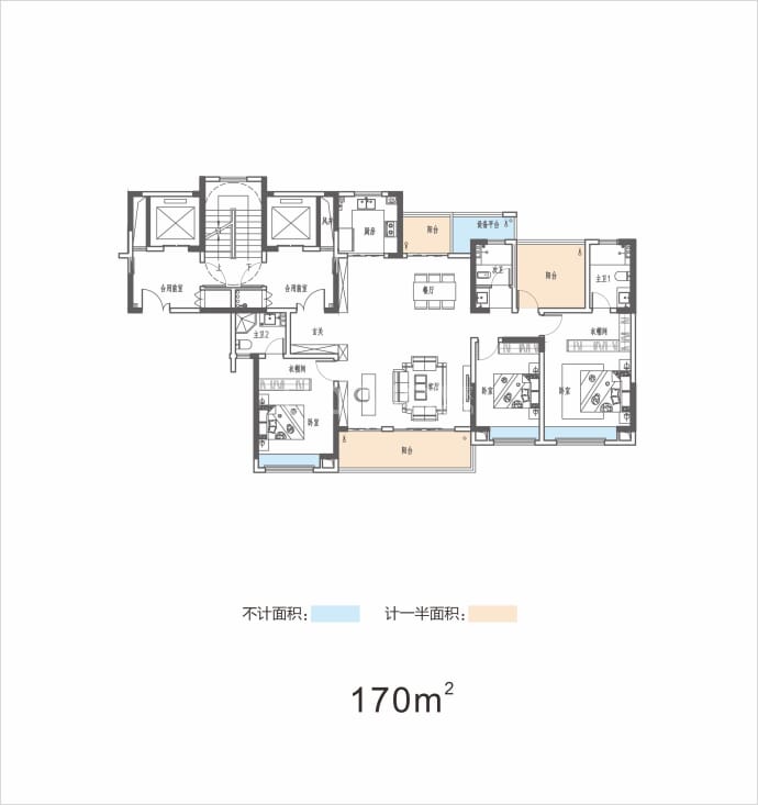 长房浅山时光--建面 170m²