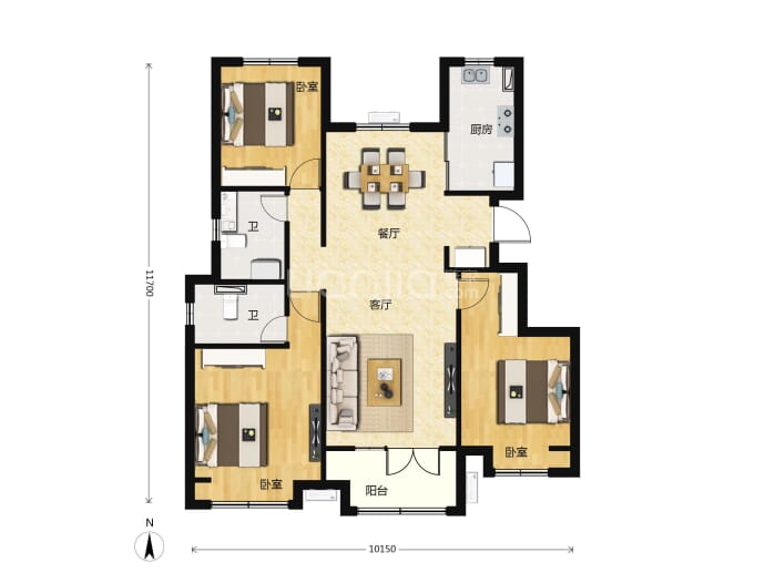 合景泰富天汇--建面 112m²