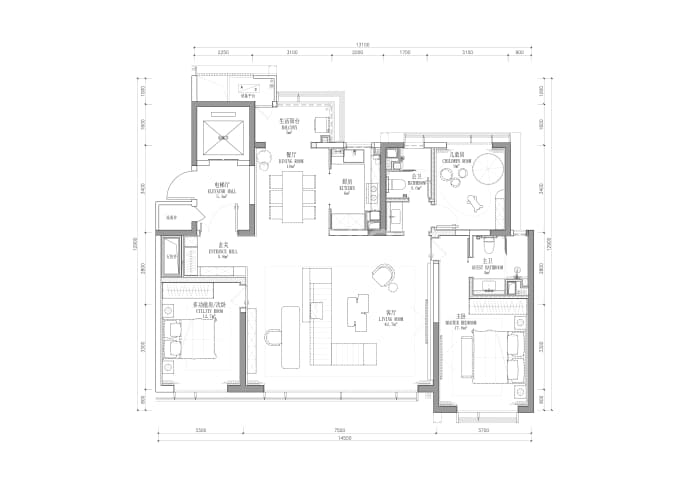 白桦林天成--建面 165m²