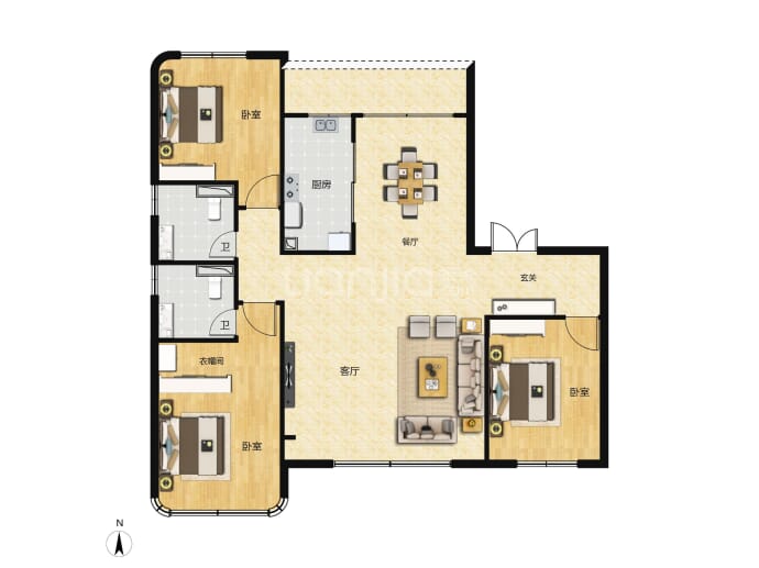中冶德贤云顶--建面 143m²