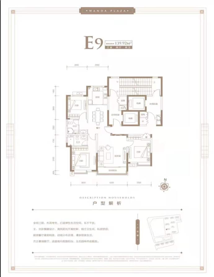 秦皇岛万达广场--建面 139.92m²