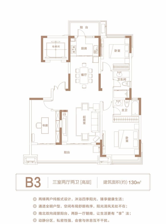 信阳印象湖山--建面 130m²