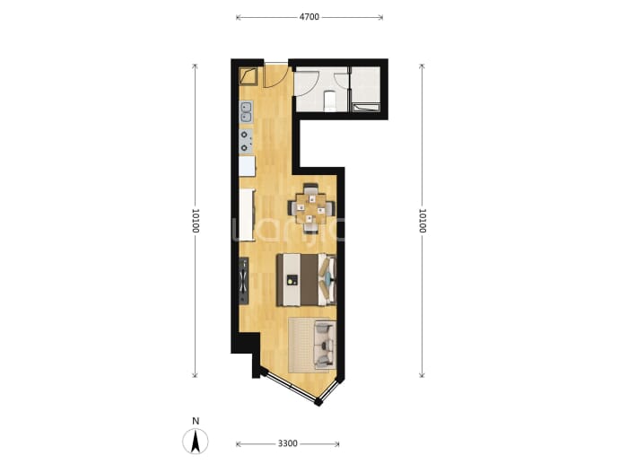 汉湖天璟--建面 51m²