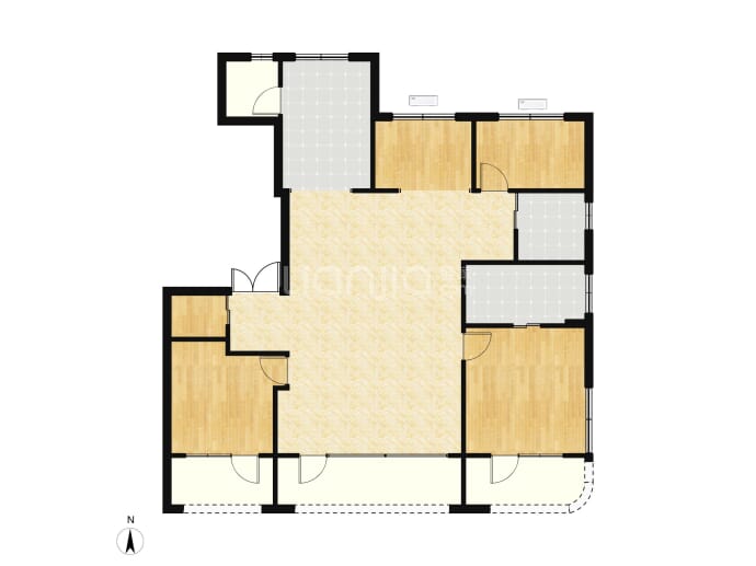 北京隅·西颂4室2厅2卫户型图