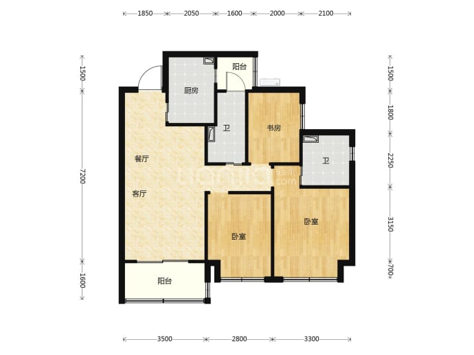 空港发展云玥汀澜--建面 89m²