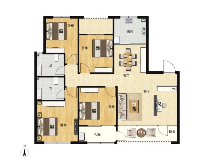 翔凯上城虞园--建面 143m²