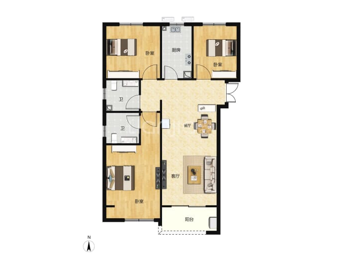 泰宏阳光里--建面 109.8m²