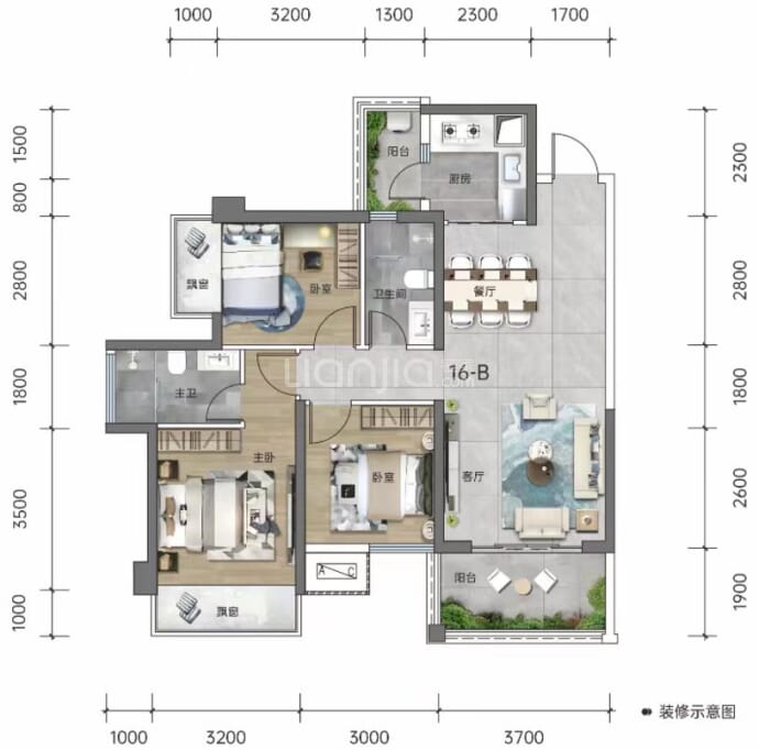 五象湖1号--建面 107m²