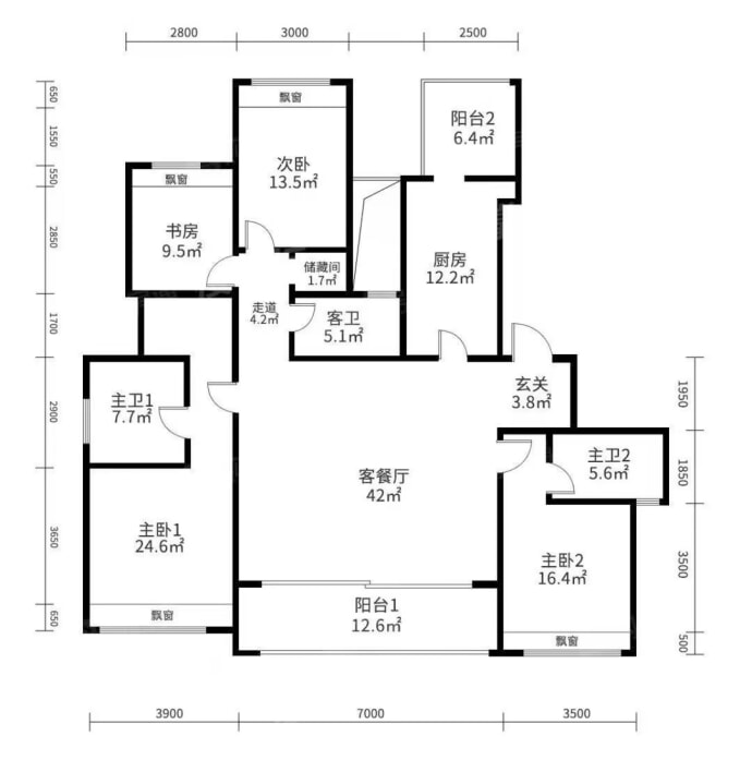 馥源庭--建面 191m²