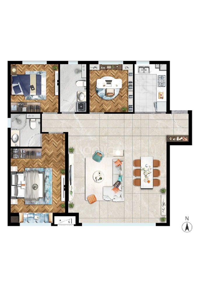 绿地·西斯莱公馆--建面 117m²