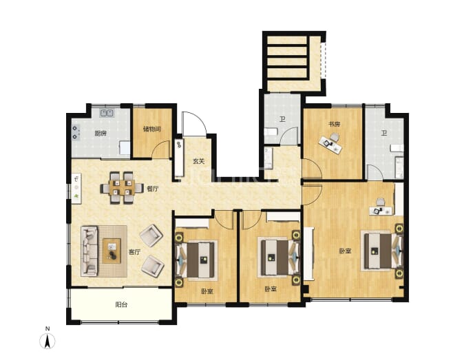 象屿·天誉蘭香--建面 165m²