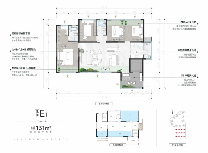 鑫洋锦宸--建面 131m²