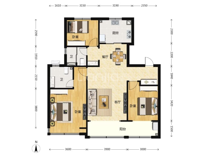 海信翰墨府--建面 125m²