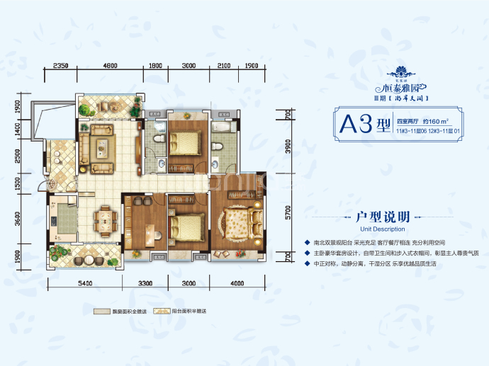 芭蕉湖 · 恒泰雅园--建面 160m²