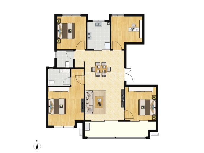 济州古城·海棠园--建面 126.7m²