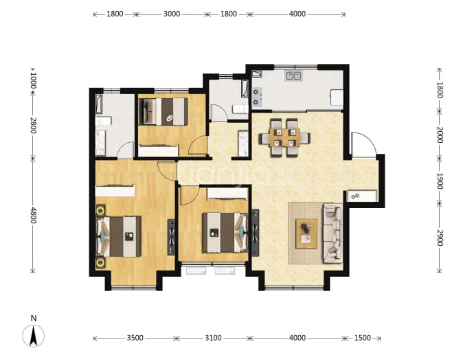 保利堂悦--建面 115m²