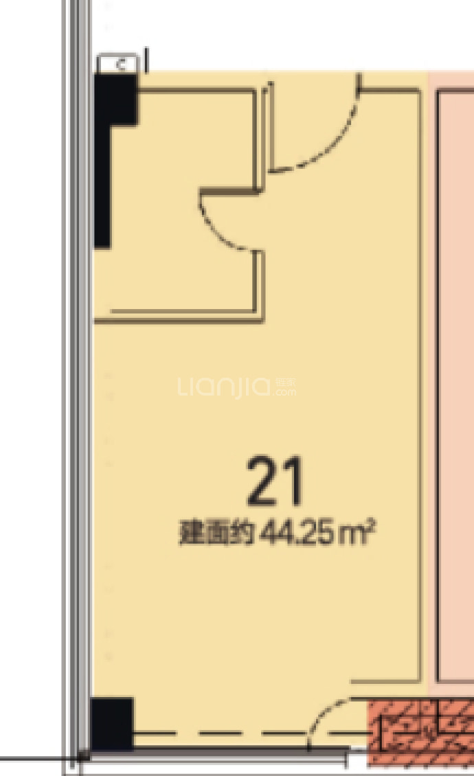 国博城--建面 44.25m²