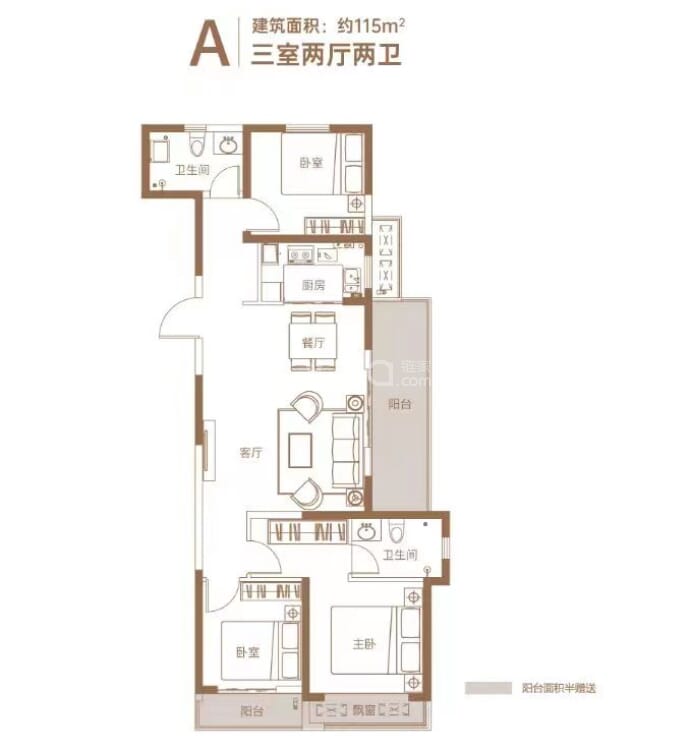 大正·水晶森林二期--建面 115m²