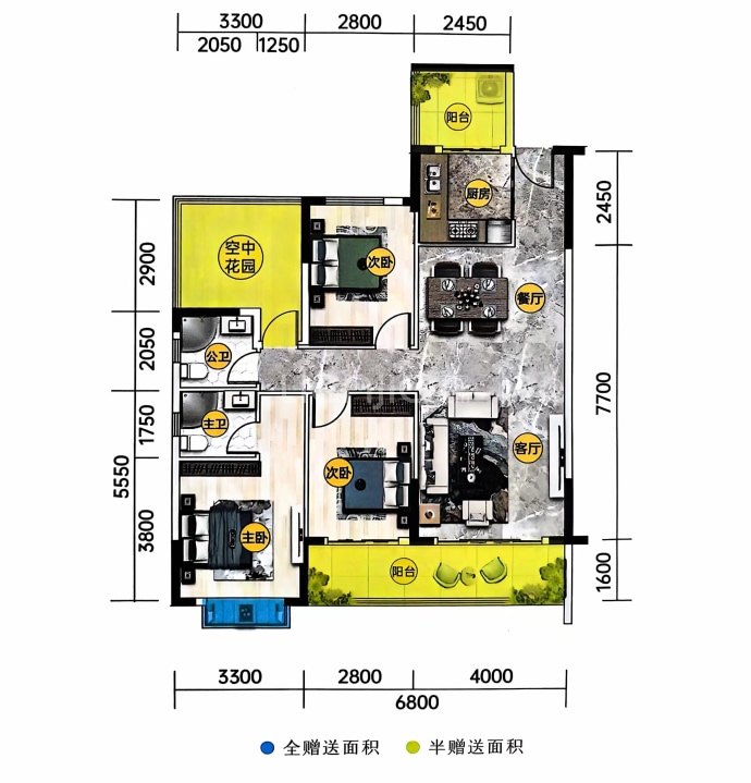 南江状元府--建面 120.23m²