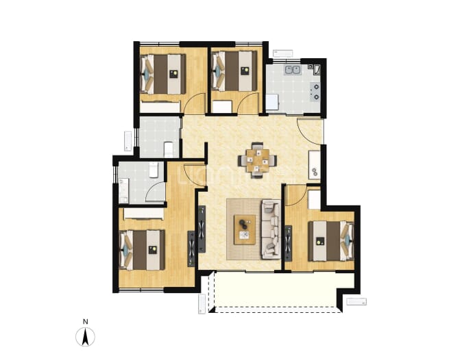 左海望麓--建面 89m²