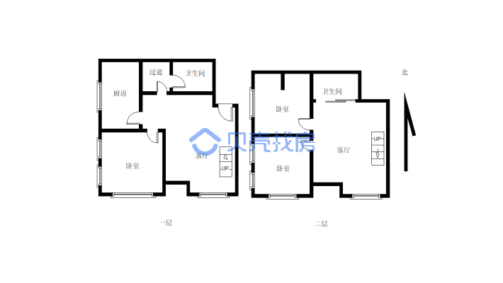 复式楼  层高5.8米  价位合理 看房方便-户型图