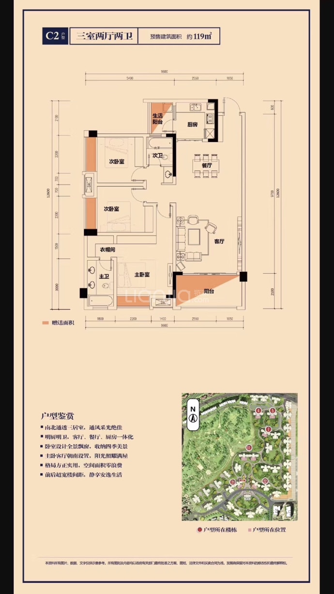 中铁·太阳谷--建面 119m²