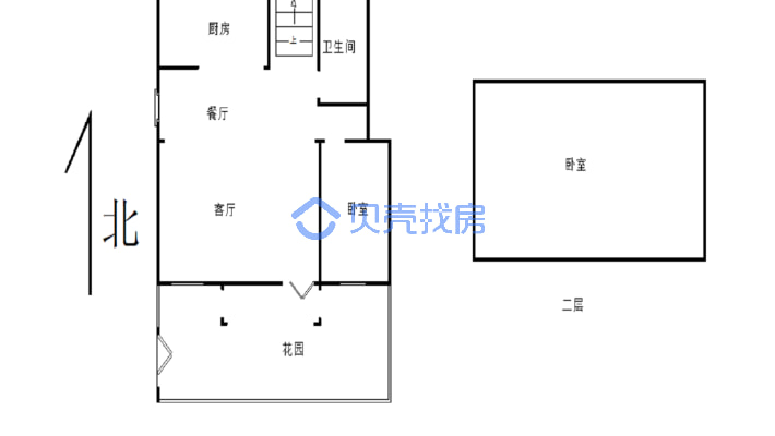 别墅一楼独院，上下两层251.41平4室有证可按揭-户型图