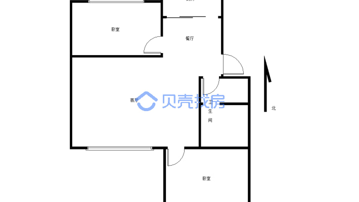 安迪小区   精装修          带个阳台-户型图