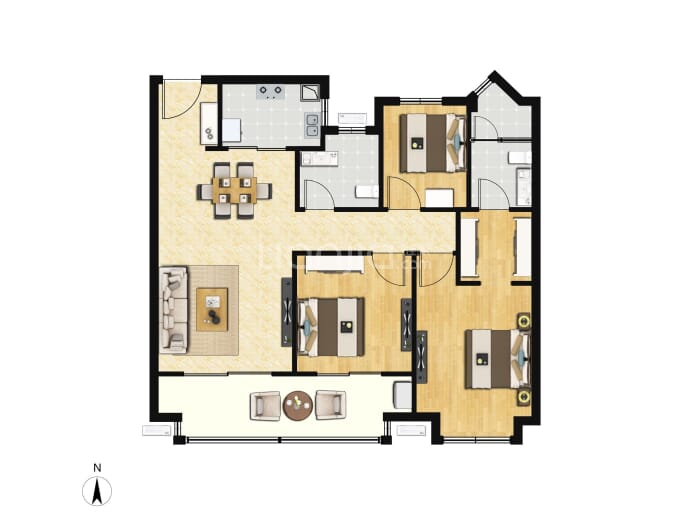 绿城晋府诚园--建面 106m²