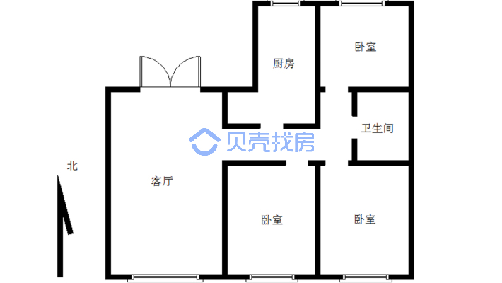 众联A公馆 毛坯 电梯楼 可更名 无网签 看房随时-户型图