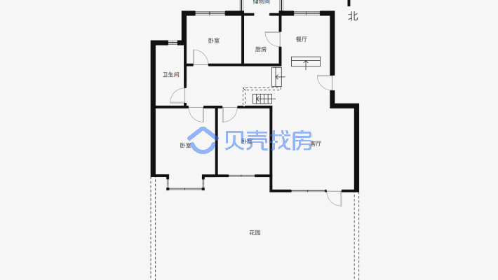 江南嘉苑 7室2厅 南 北-户型图