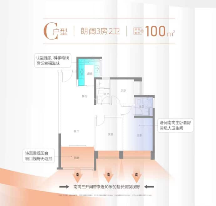 金洪名筑--建面 100m²