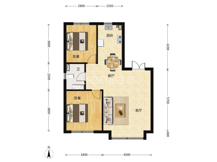 广泽九溪红府--建面 95m²