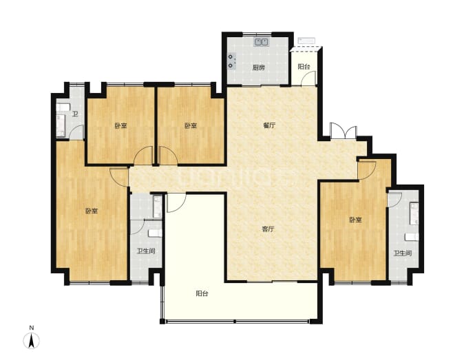 金富江山院--建面 177.48m²