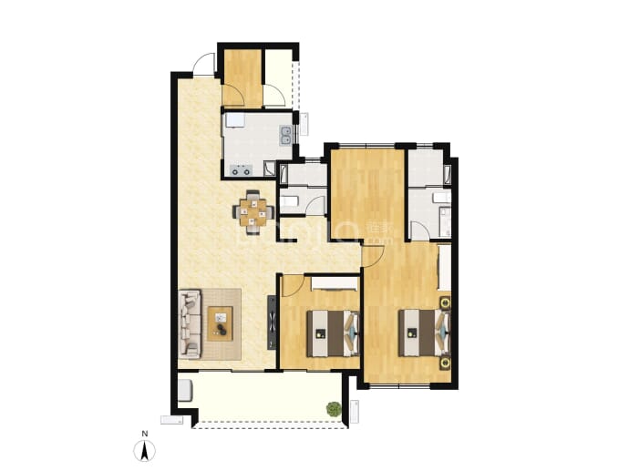 保利天汇--建面 116m²