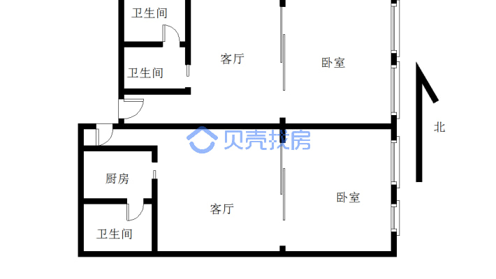 房屋可以   办公  自用    商用-户型图