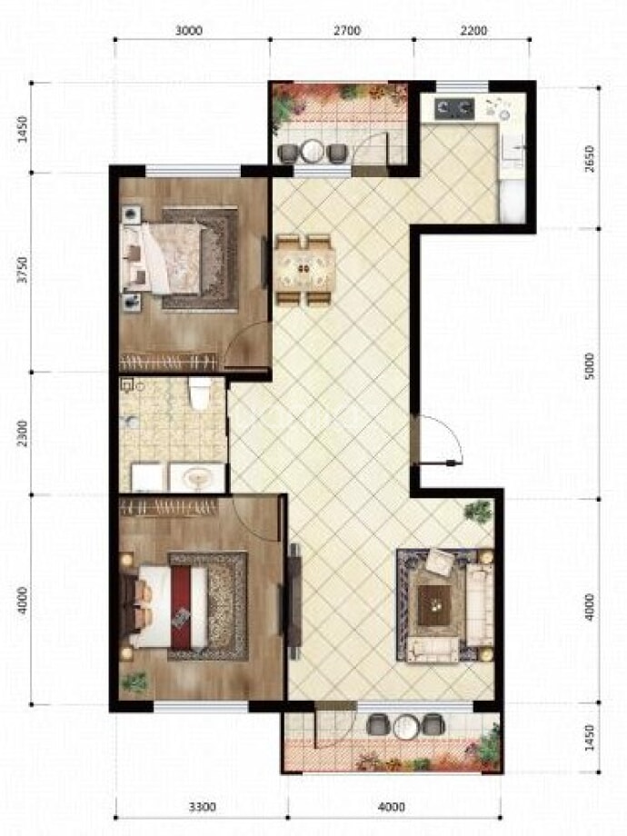 学子园--建面 95.31m²