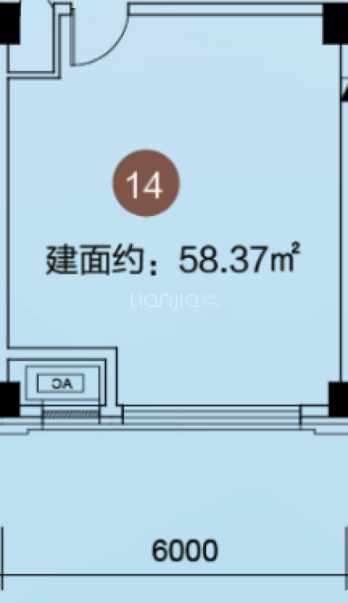 君地天城--建面 58.37m²