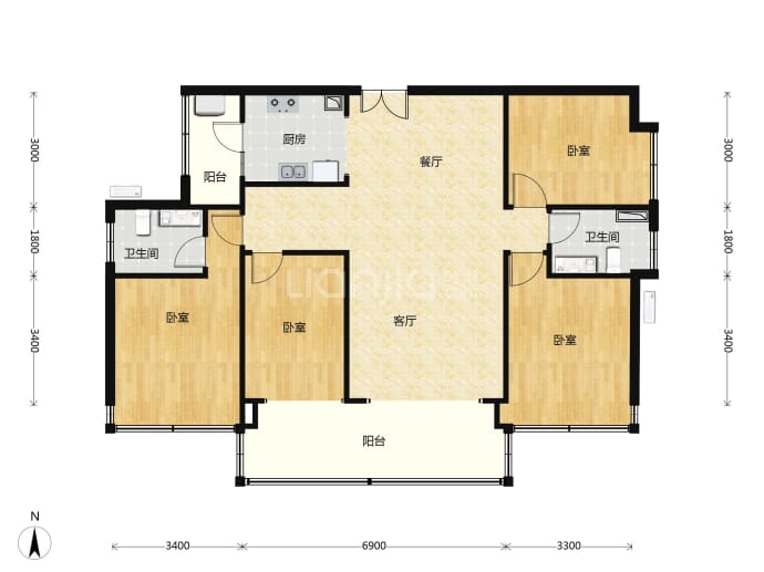 博爱里--建面 141m²