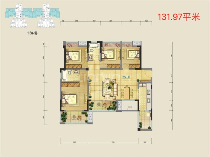 三星·融锦城--建面 131.97m²