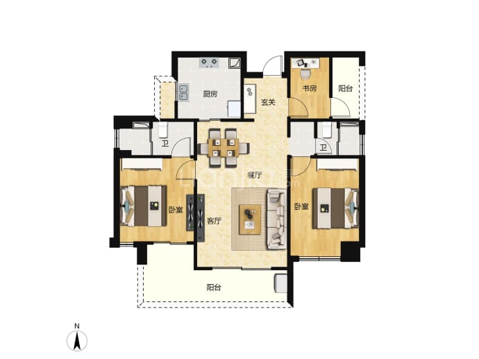 旭辉曜玥湾--建面 99m²