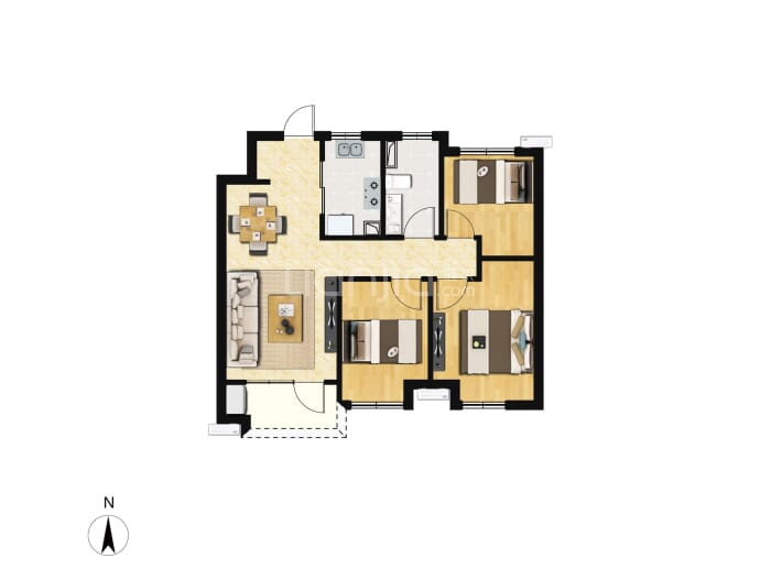 龙湖光年--建面 89m²