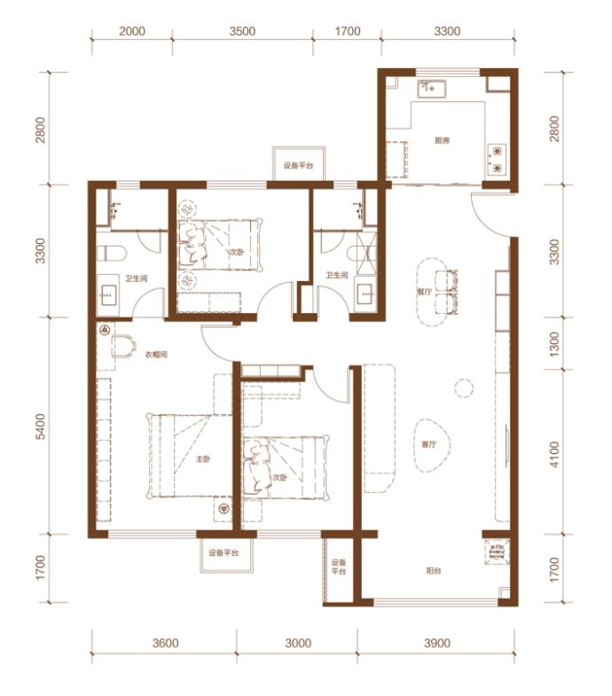 保利天汇--建面 137m²